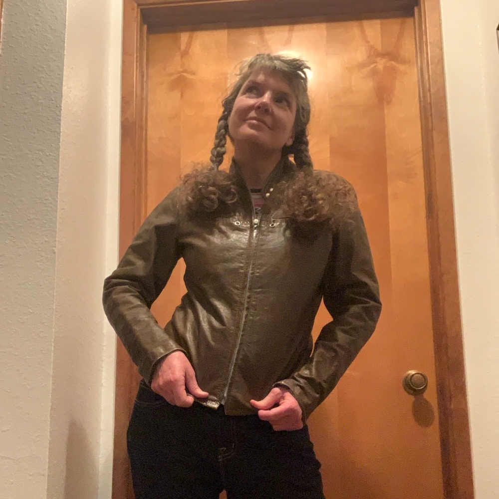 Auth Harley Davidson soft leather motorcycle jacket mod 1960’s cafe racer AMF